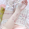 Angel Heart Leg Ring Tattoo Sticker   HA2061