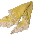 Pink lace flower triangle scarf   HA1874