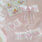 Purple Pink Sweet Side Clip & Neckband    HA1981