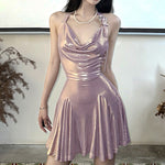 Mermaid Gloss Slim Dress   HA1961