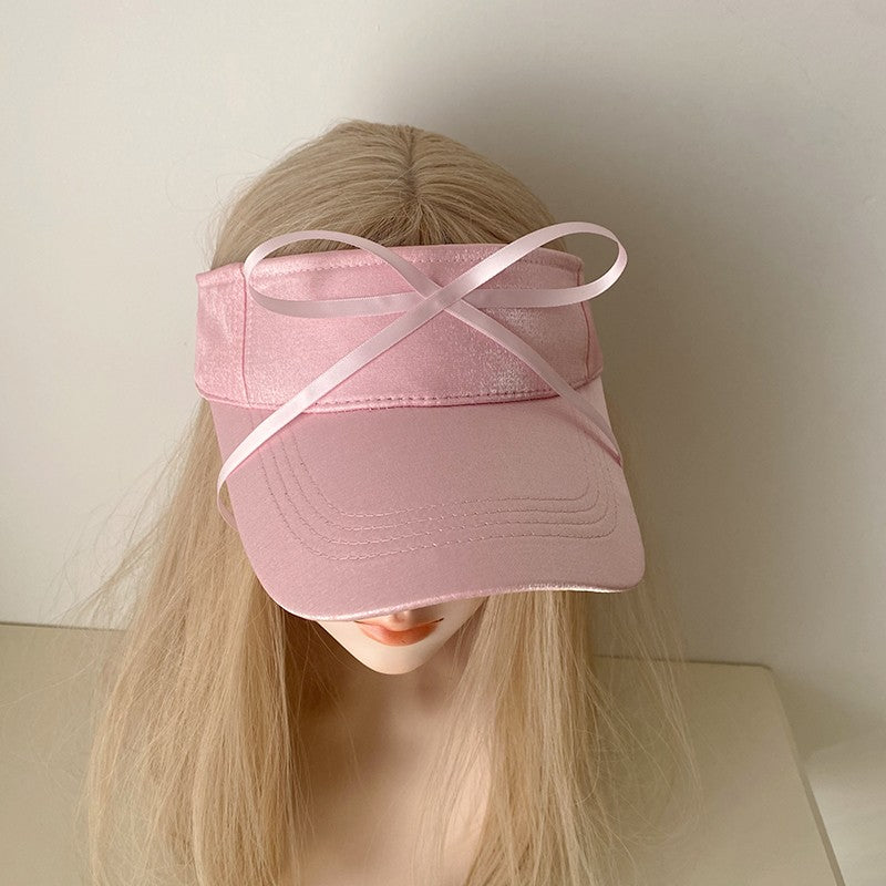 Ribbon beanie sun visor hat   HA1755