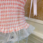 Plaid Bow Heart Tank Top   HA1822