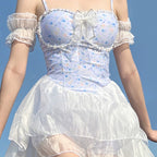 Blue dress princess dress   HA2048