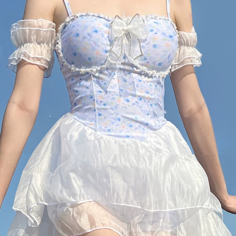 Blue dress princess dress   HA2048