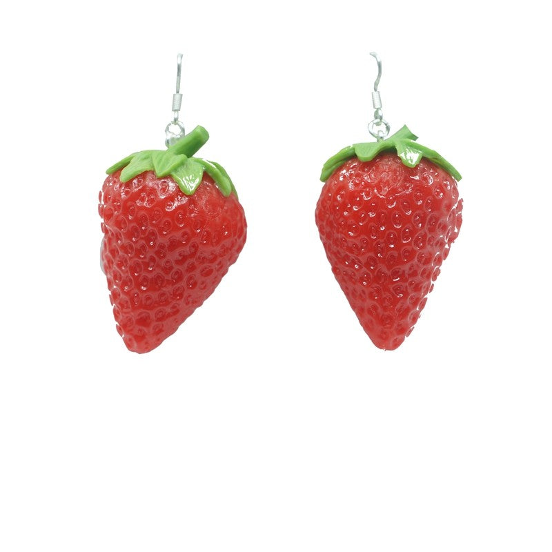 Trendy strawberry earrings   HA1788