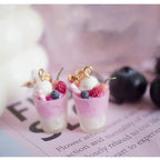 Girl Heart Pink Silver Earrings Ear Clips HA2030