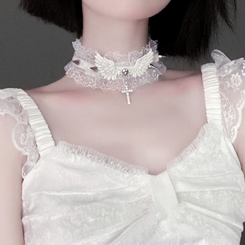 Angel Wings Necklace Clavicle Accessories   HA1914