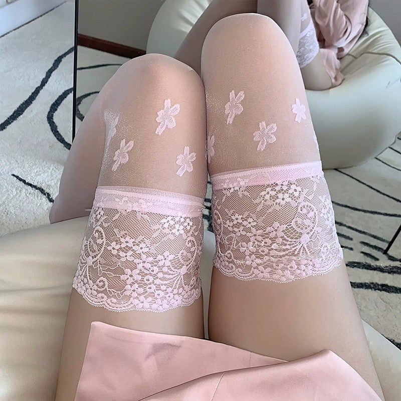Cherry Blossom Pink Ultra Thin Stockings   HA2080