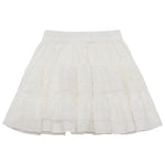 White Mesh Puff Skirt    HA1949