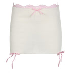 Lace wool wrap hip skirt HA2059