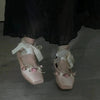 Cross-strap outerwear ballet shoes   HA1962