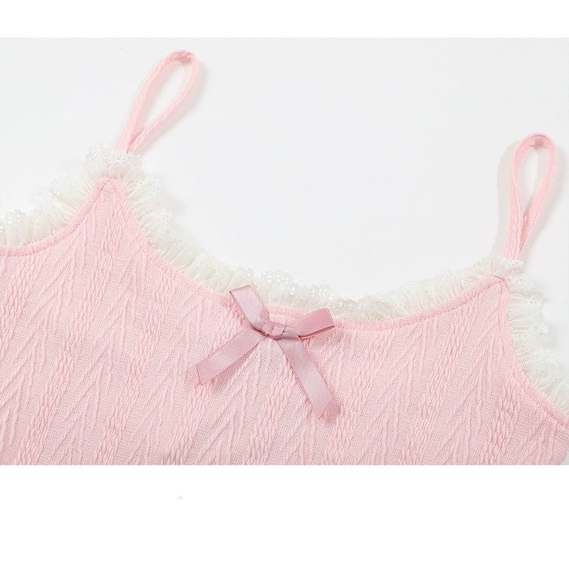 Twist knit suspenders   HA1883