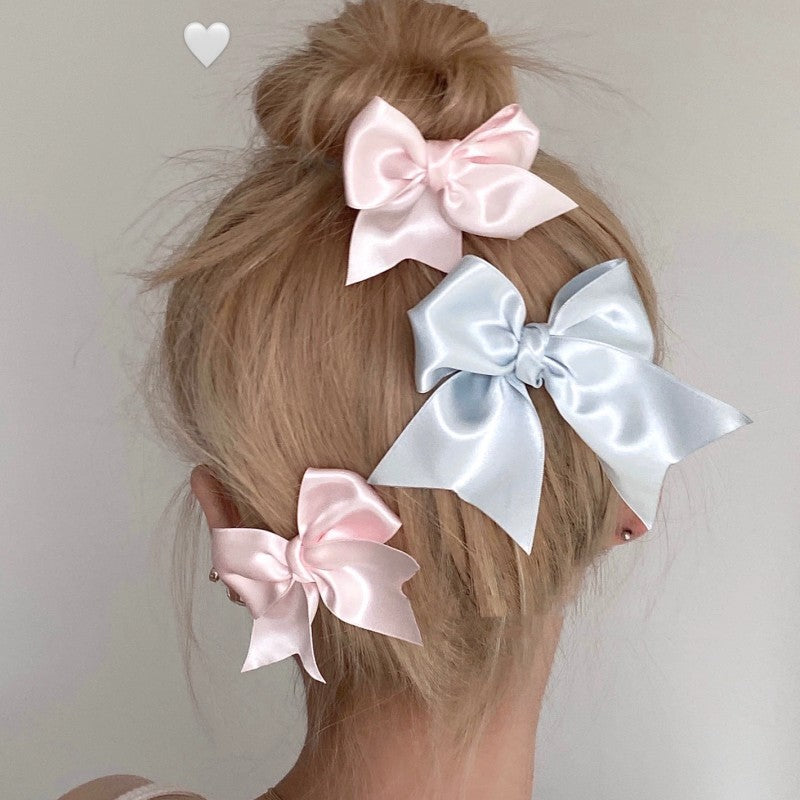 Silk bow hair clip HA2107