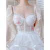 White Flower Butterfly Camisole   HA1847