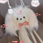 Cute White Dog Backpack   HA2033