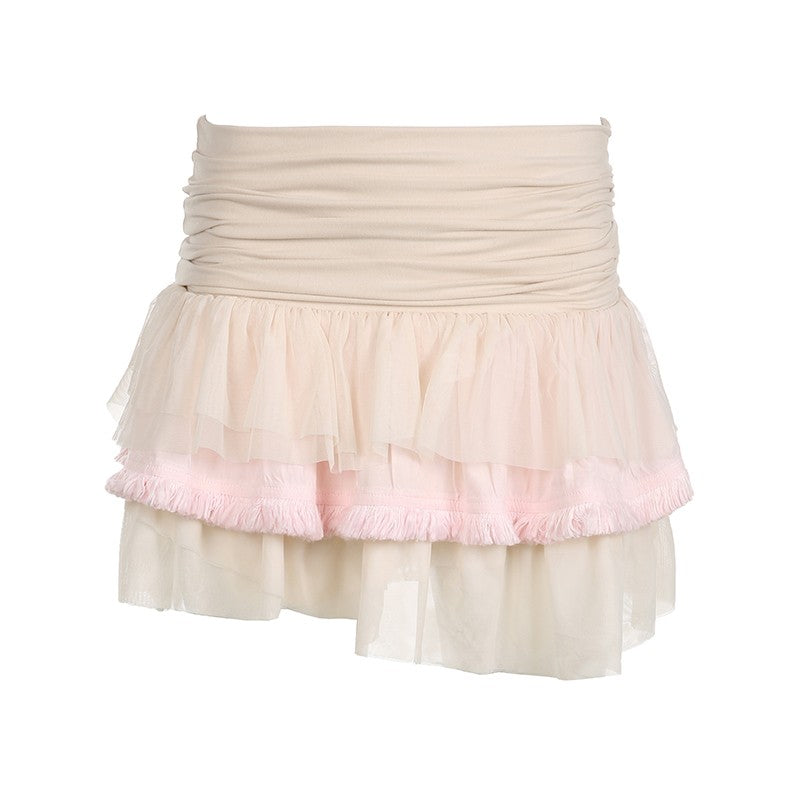 Mesh skirt cake a-line skirt   HA1959