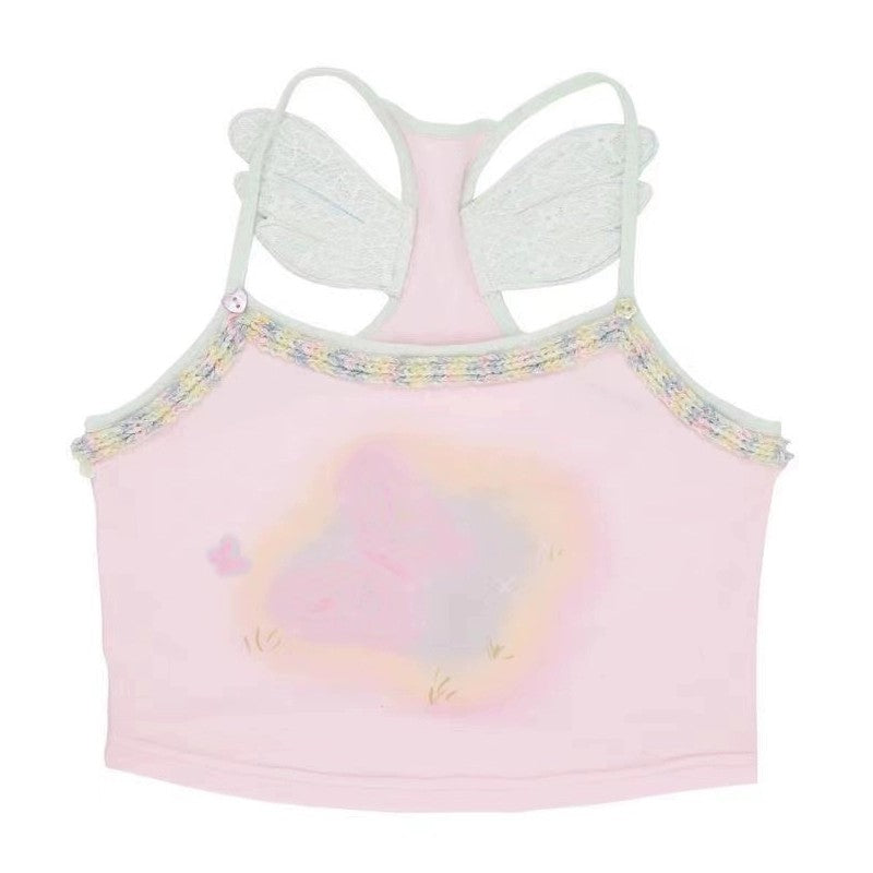 Pink Angel Wings Camisole   HA1869