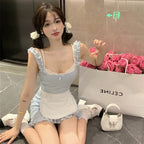 Chubby hot girl slim dress   HA1987