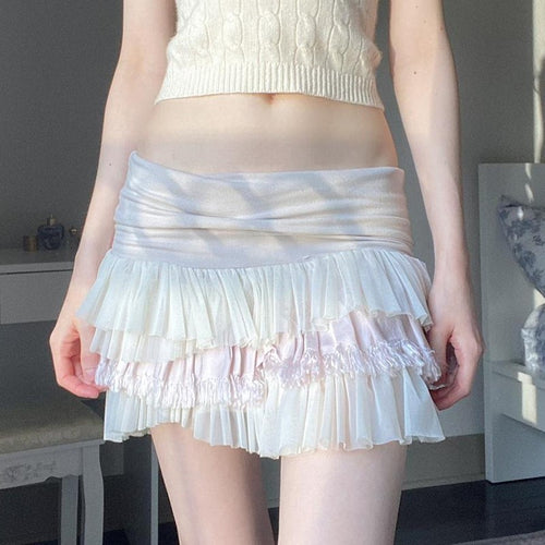 Mesh skirt cake a-line skirt   HA1959
