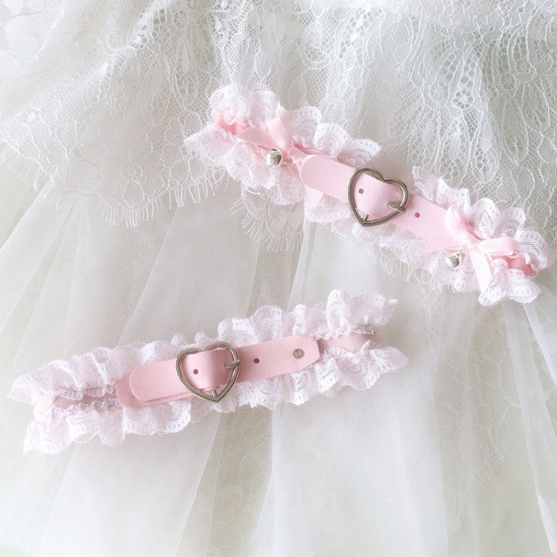 Pink Heart Choker Necklace   HA2062