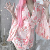 Chiffon printed kimono underwear nightdress   HA2113