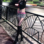 Hip Lift Denim Shorts   HA2089