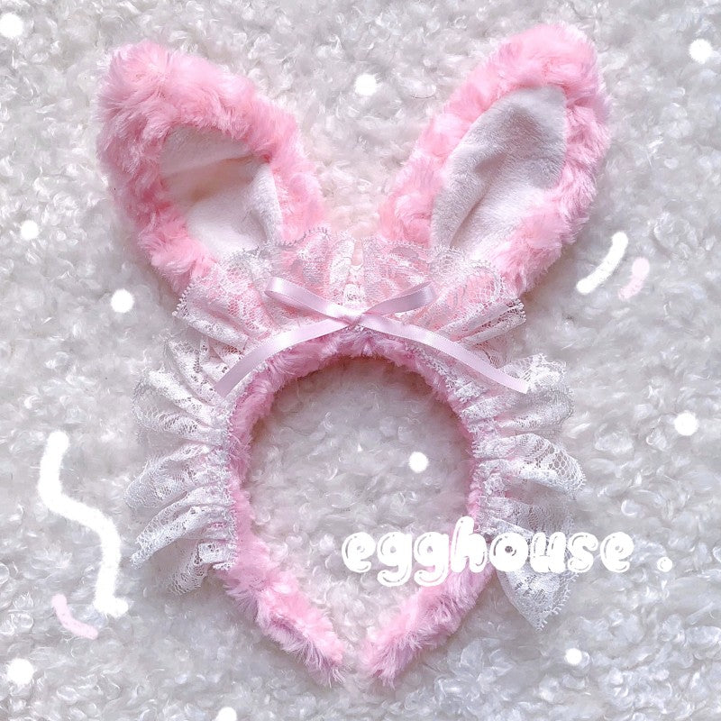 Rabbit ear plush headband   HA2148