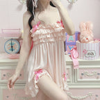 Sweet and cute pink girl nightdress   HA1966