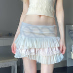 Mesh skirt cake a-line skirt   HA1959
