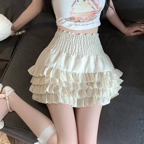 High waist slimming A-line fairy skirt   HA2134