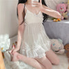 Heart-shaped mesh suspender nightdress   HA2002