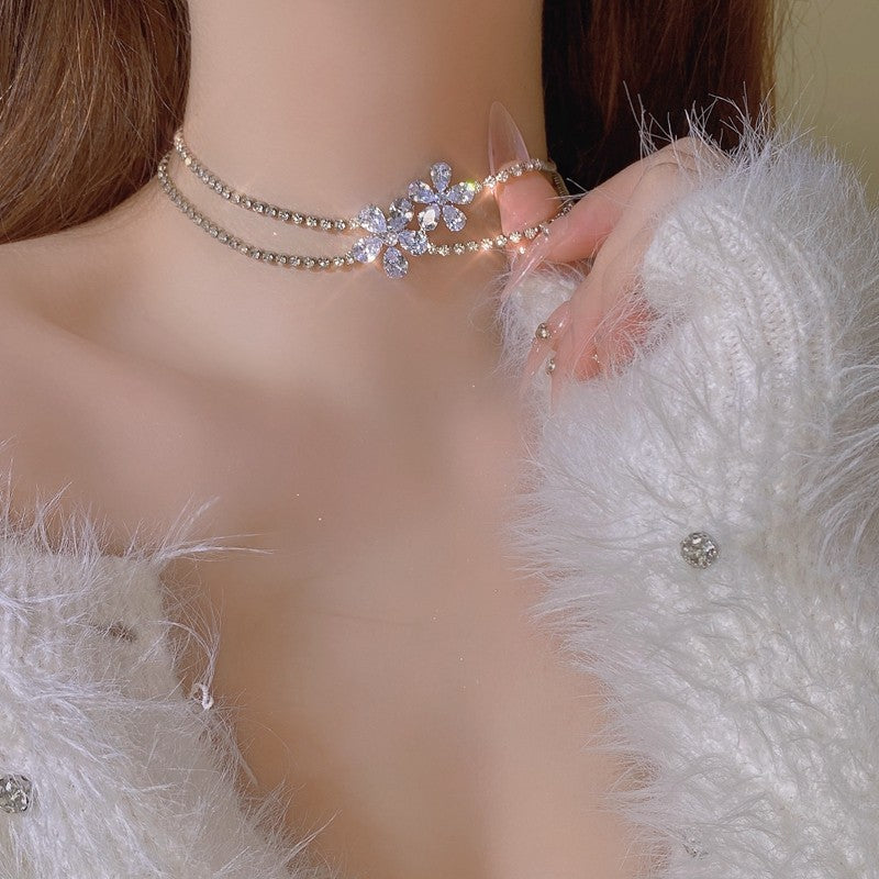 Sweet and Delicate Clavicle Chain  HA1795