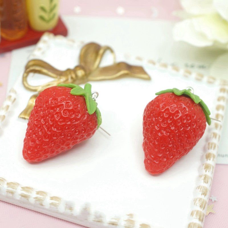Trendy strawberry earrings   HA1788