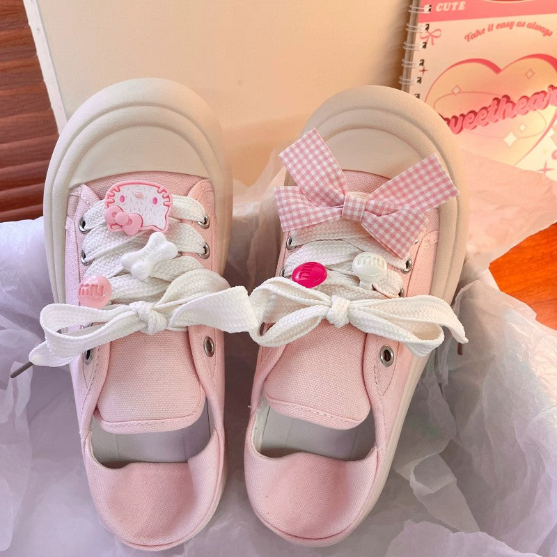 Ugly cute big head white shoes  HA1925