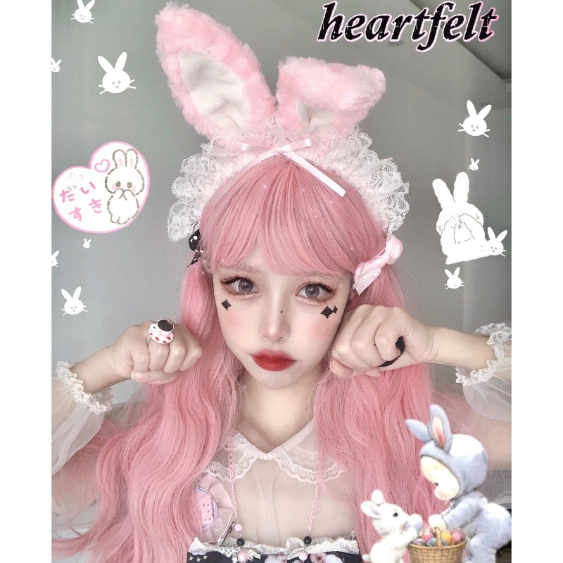 Rabbit ear plush headband   HA2148