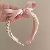 Pink bow ribbon hairpin   HA1975
