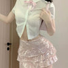 Pink Sequin Low Waist Cake Dress   HA1911
