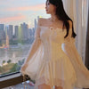 Gentle and Romantic Chiffon Dress   HA2127