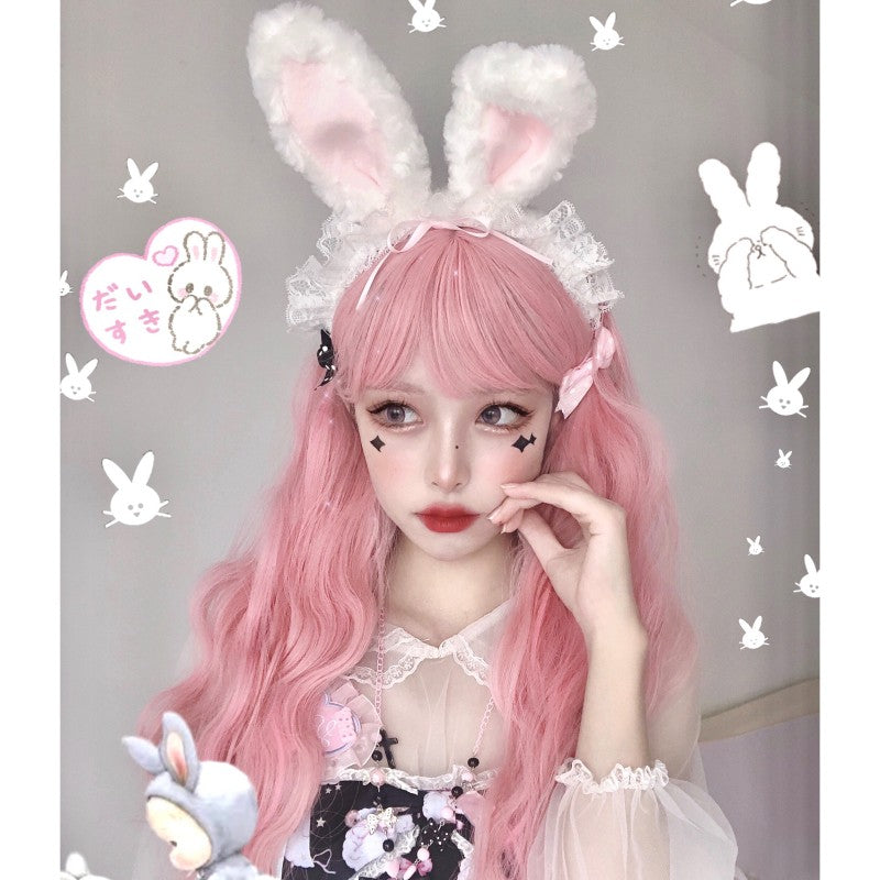 Rabbit ear plush headband   HA2148