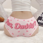 Pink Low Waist Peach Hip Panties   HA2168