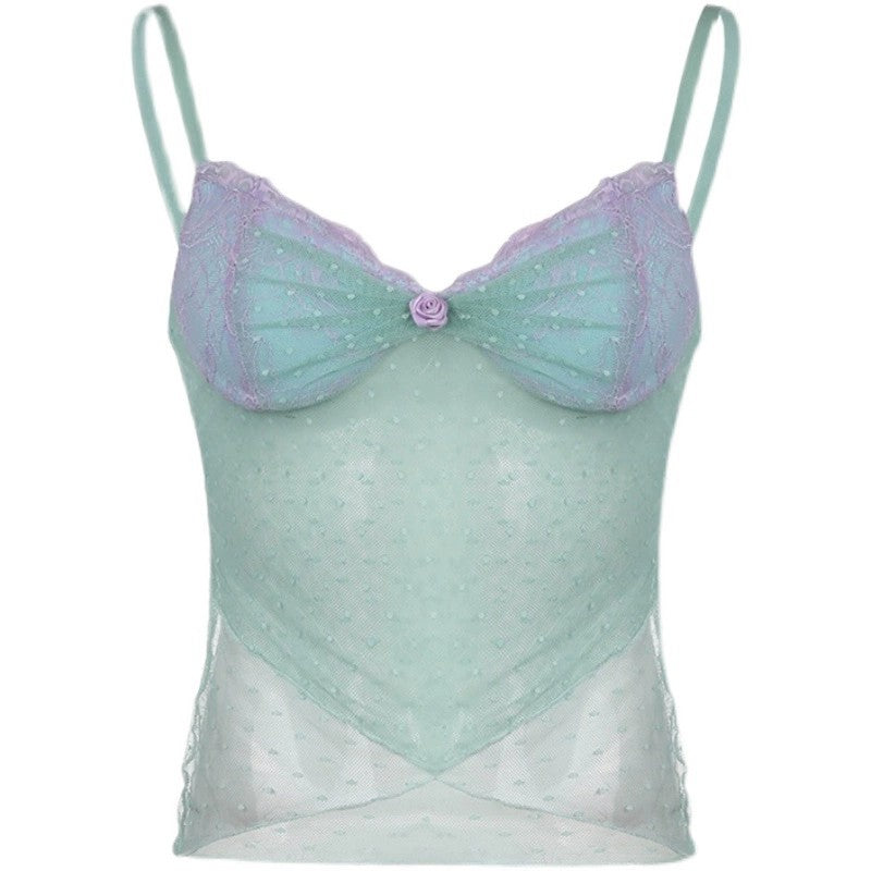 Sheer Mesh Camisole    HA1948