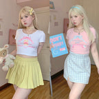 Sweetheart u-neck slim fit T-shirt   HA2094