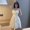 Super Fairy Mesh Puffy Sling Dress   HA1901