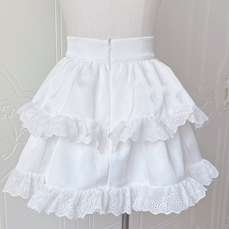 Double Layer Ruffled Tutu Skirt   HA1912