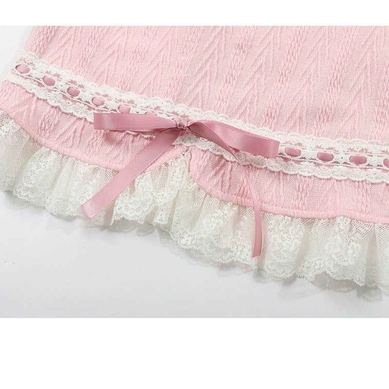 Twist knit suspenders   HA1883