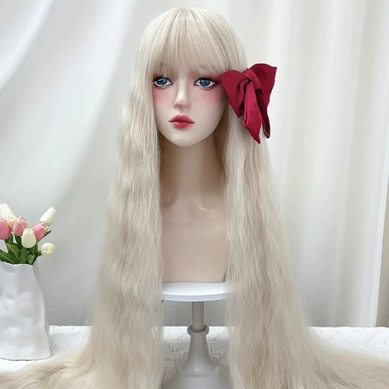 Women's golden wig cos fake hair   HA2056