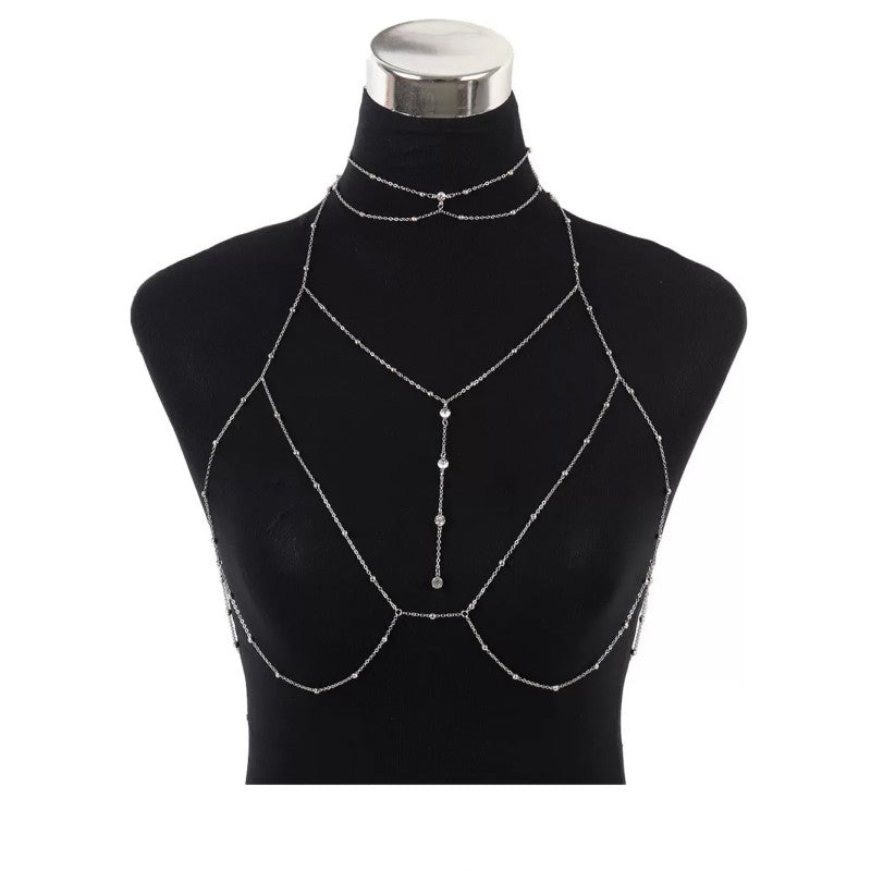 Silver Titanium Body Chain  HA2120
