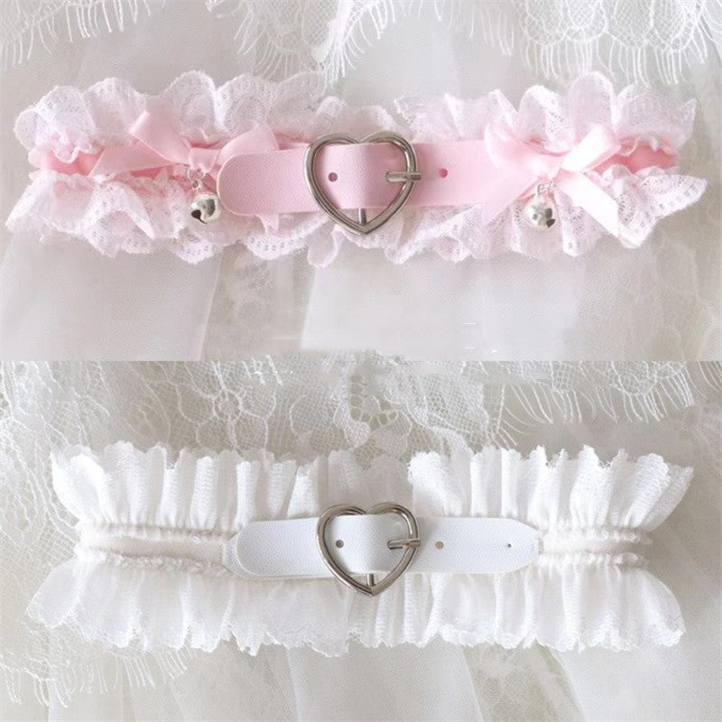 Pink Heart Choker Necklace   HA2062