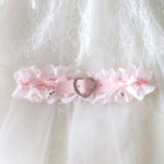 Pink Heart Choker Necklace   HA2062