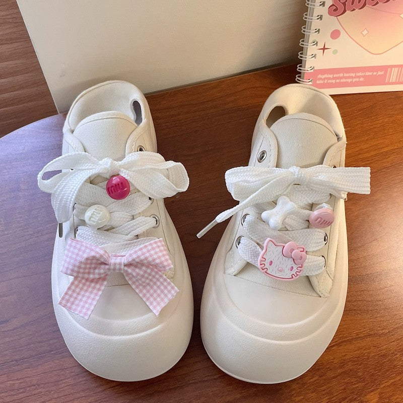 Ugly cute big head white shoes  HA1925